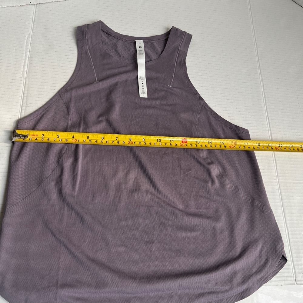 Lululemon ^ 2021 SeaWheeze Lightweight Run Kit Tank Top Dusky Lavender EUC 8 - Picture 7 of 14